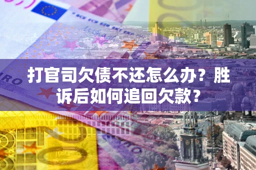 北京打官司欠债不还怎么办？胜诉后如何追回欠款？