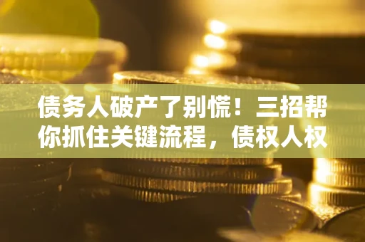 北京债务人破产了别慌！三招帮你抓住关键流程，债权人权益不再缩水