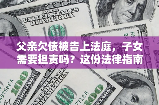 北京父亲欠债被告上法庭，子女需要担责吗？这份法律指南必须看完