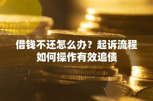 北京借钱不还怎么办？起诉流程如何操作有效追债