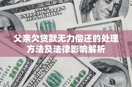北京父亲欠贷款无力偿还的处理方法及法律影响解析