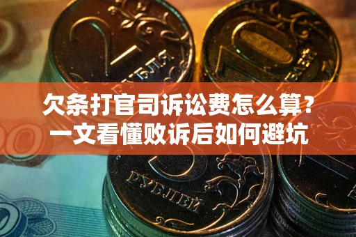 北京欠条打官司诉讼费怎么算？一文看懂败诉后如何避坑
